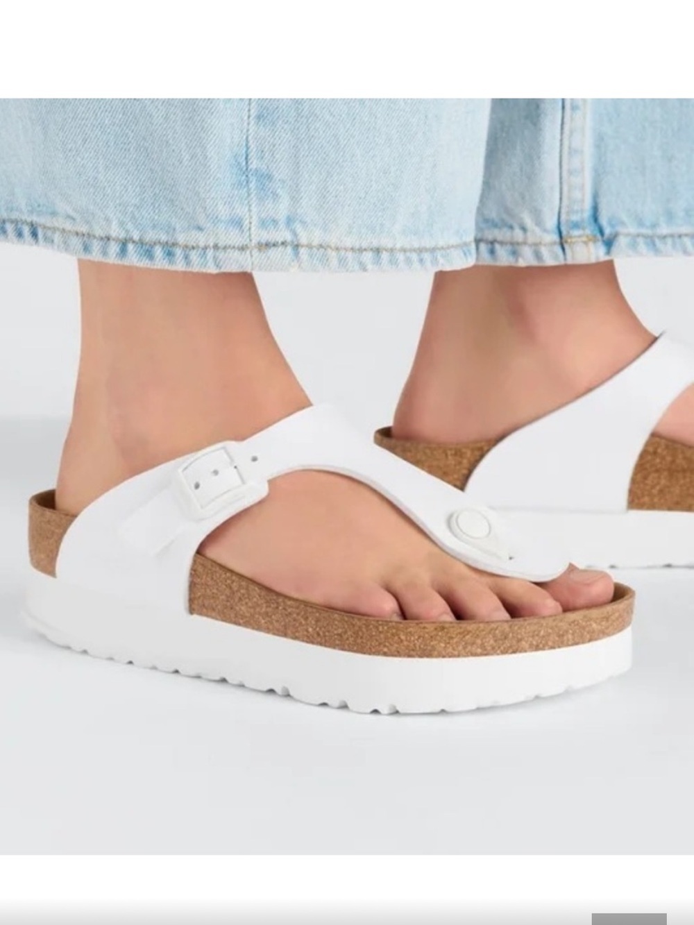 Birkenstock Papillo Gizeh Platform Sandals size 40